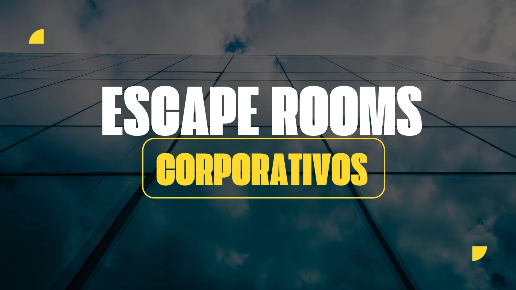 Ejecutivos resolviendo un escape room corporativo para fortalecer el trabajo en equipo